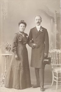 Egbert en Martina op hun trouwdag